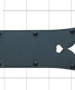 traditional ninja hardware, forged decor plate
