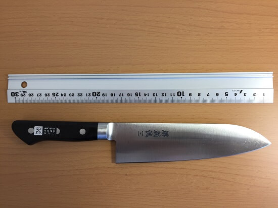 SO_sk_santoku6 Japanese santoku knife made in Sakai, SK steel