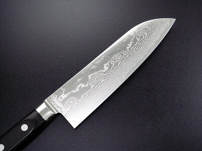 kitchen knife made of steel