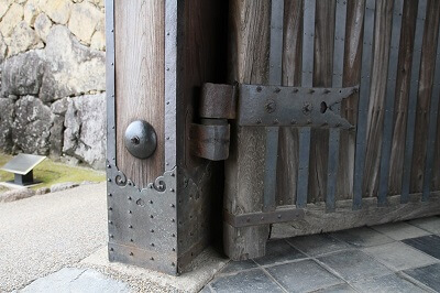 details of 1st gate of Himeji Castle
