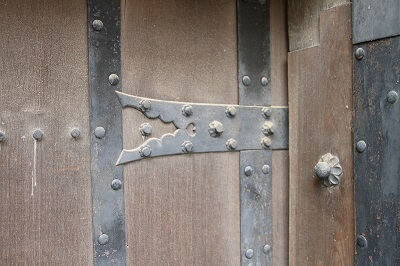 details of 2nd gate of Himeji Castle and Ninja Hardware