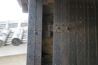 details of 3rd gate of Himeji Castle and Ninja Hardware