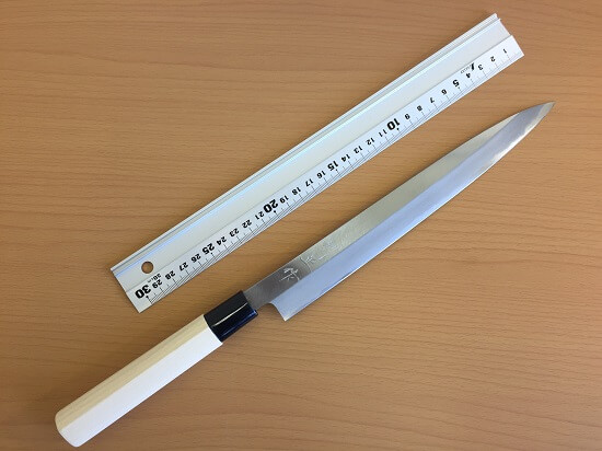 yanagibaL5 Japanese kitchen knife for Sashimi made in Sakai, Yanagiba
