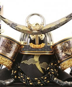 Samurai helmet for sale, Kenshin Uesugi model, details of helmet and accessories