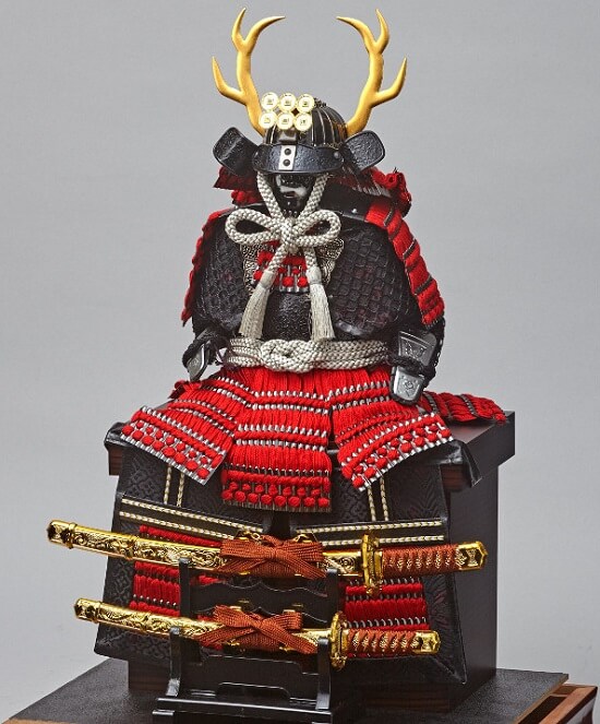 165-725-5 samurai armor for sale, Yukimura Sanada model, Diagonal front view