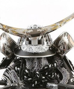 samurai helmet for sale, Masamune Date - Hokuto model, details of helmet decoration