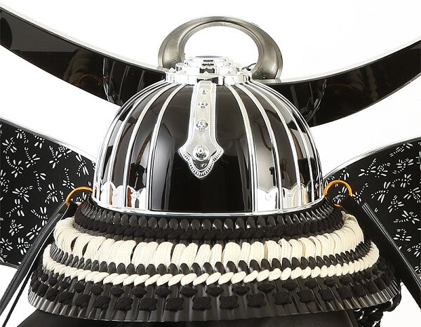 175-760-7 Samurai helmet for sale, Kenshin Uesugi - Kurama model, back side view