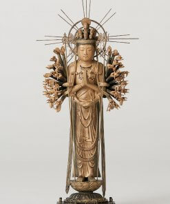 Buddha Statue for sale, palm-sized 1000-armed Kannon, entire view