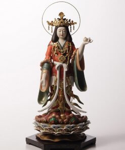 Buddha Statue for sale, Kisshoten in original coloring, entire front view