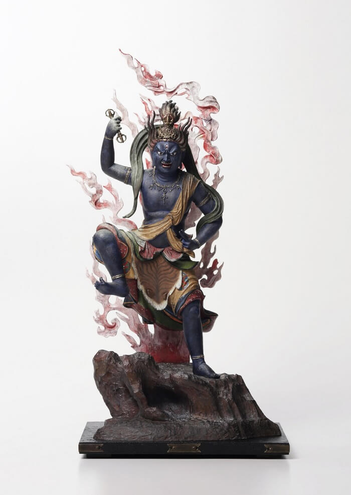 003033-2 Buddha Statue for sale, Zaoh Gongen, entire front view