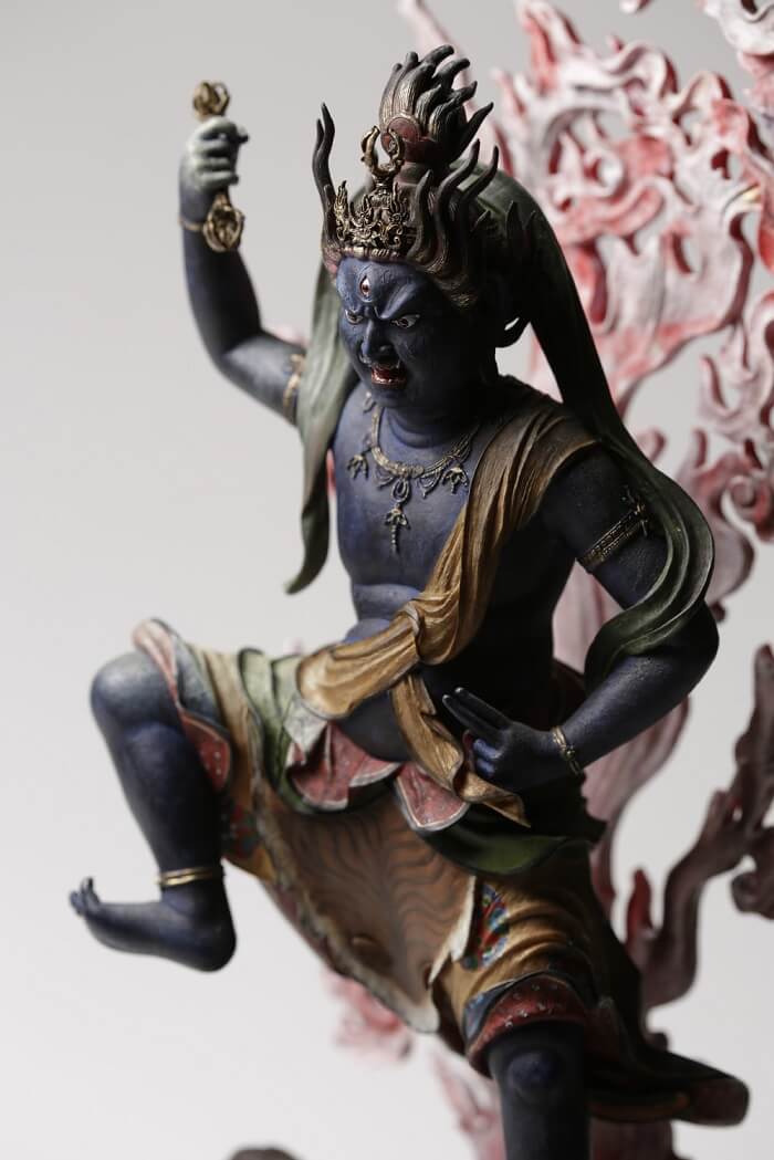 003033-3 Buddha Statue for sale, Zaoh Gongen, left front view