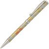 Handmade Ballpoint Pen made in Japan, Mino Washi Japanese paper series, premier quality, Kinpaku pattern blue
