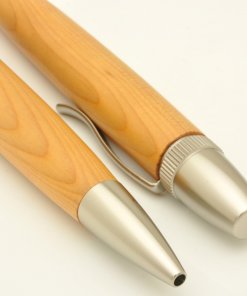 Handmade Ballpoint Pen made in Japan, Precious Wood Pen Series, Yew tree, details