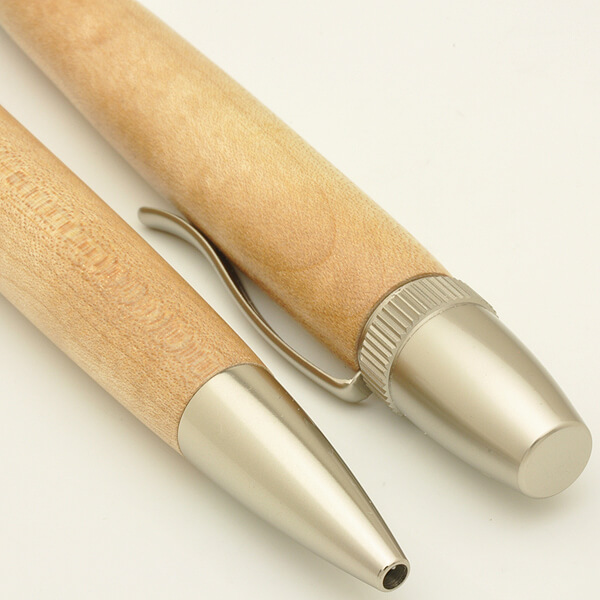 FST-SP15201-2 Handmade Ballpoint Pen made in Japan, Precious Wood Pen Series, Maple, details