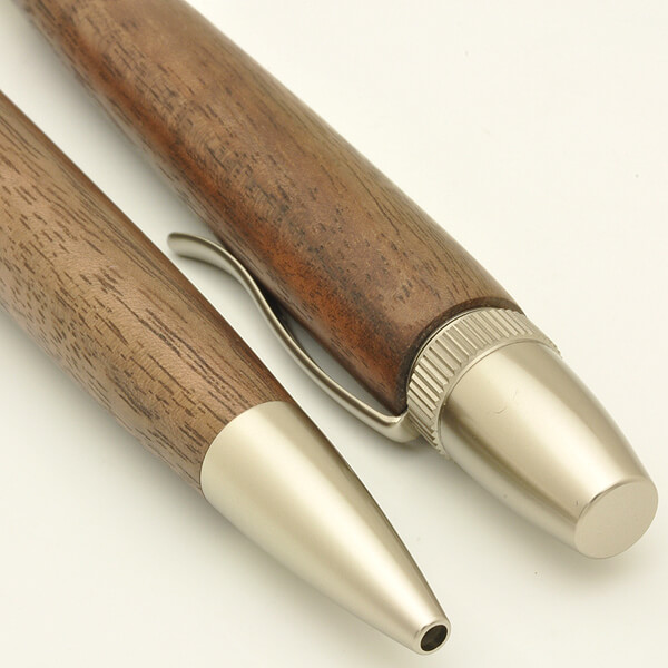 FST-SP15203-2 Handmade Ballpoint Pen made in Japan, Precious Wood Series Pen made of walnut, details