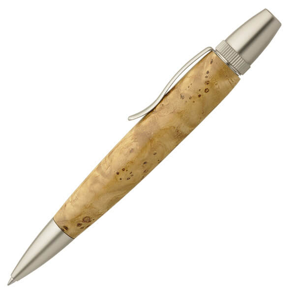 FST-SP15206-1 Handmade Ballpoint Pen made in Japan, Precious Wood Series Pen made of Japanese chestnut tree