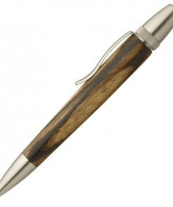 Handmade Ballpoint Pen made in Japan, Precious Wood Series Pen made of black persimmon-wood