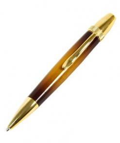 Handmade Ballpoint Pen made in Japan, Sunburst Painted Wood Pen Series, Cherry