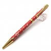 Handmade Ballpoint Pen made in Japan, Mino Washi Japanese paper series, Sakura Red