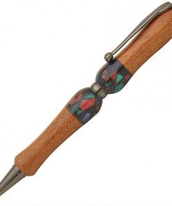 Handmade Ballpoint Pen made in Japan, Acrylic & Wood Series, Black Chinese Quince