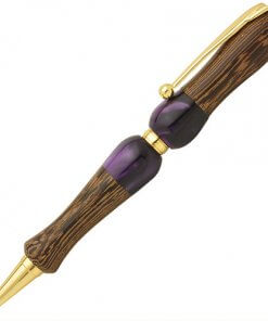 Handmade Ballpoint Pen made in Japan, Acrylic & Wood Series, Wenge