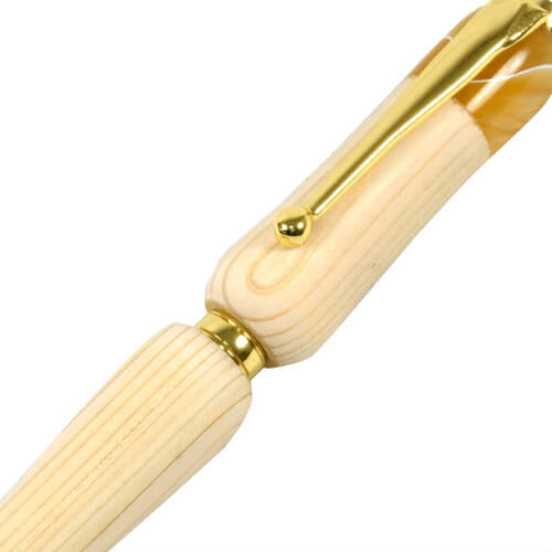 TWD1700-2 Handmade Ballpoint Pen made in Japan, Hida Tree Series, Cypress, body details