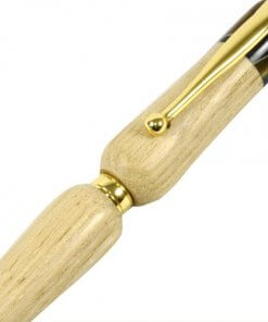Handmade Ballpoint Pen made in Japan, Hida Tree Series, Japanese chestnut tree, zooming up to body