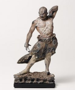 Buddha Statue for sale, palm-sized Kongo Rikishi, entire view of Agyo figurine