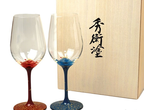 Japanese lacquerware crafts, Hidehira Lacquerware, beautiful wine glasses
