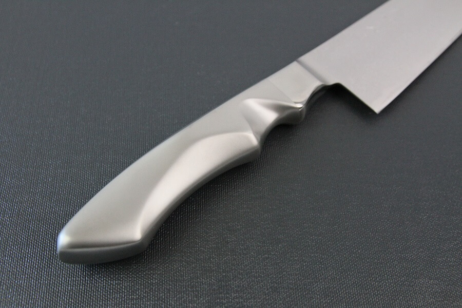 DamMona_Gyuto240_05 Japanese Chef Knife, Damascus Gyuto size L, details of handle