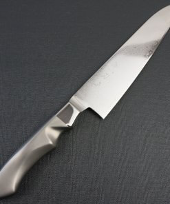 Japanese Chef Knife, Damascus Gyuto, front view