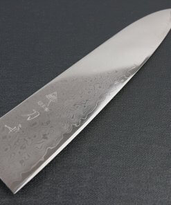 Japanese Chef Knife, Damascus Gyuto, details of blade frontside