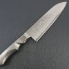 Japanese Chef Knife, Damascus Santoku Multi-purpose, front view