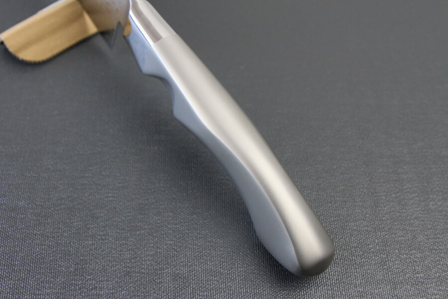 DamMona_Santoku_06 Japanese Chef Knife, Damascus Santoku Multi-purpose, handle from top view
