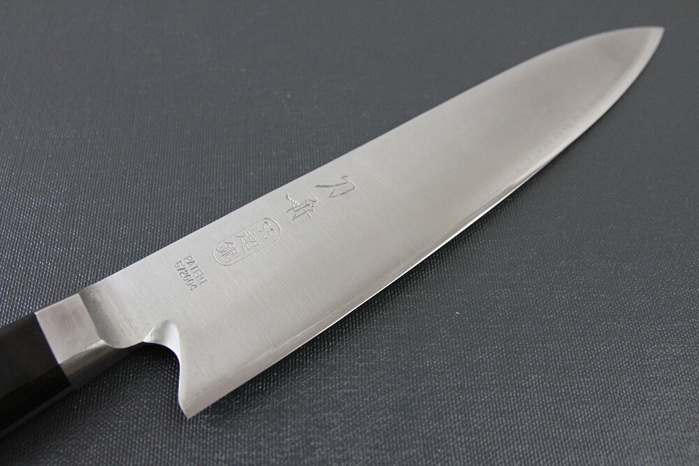HSS_Gyuto210_02 Japanese Highest Quality Chef Knife, Tohu Powder high-speed steel Series, Gyuto chef knife 210mm, details of blade front side