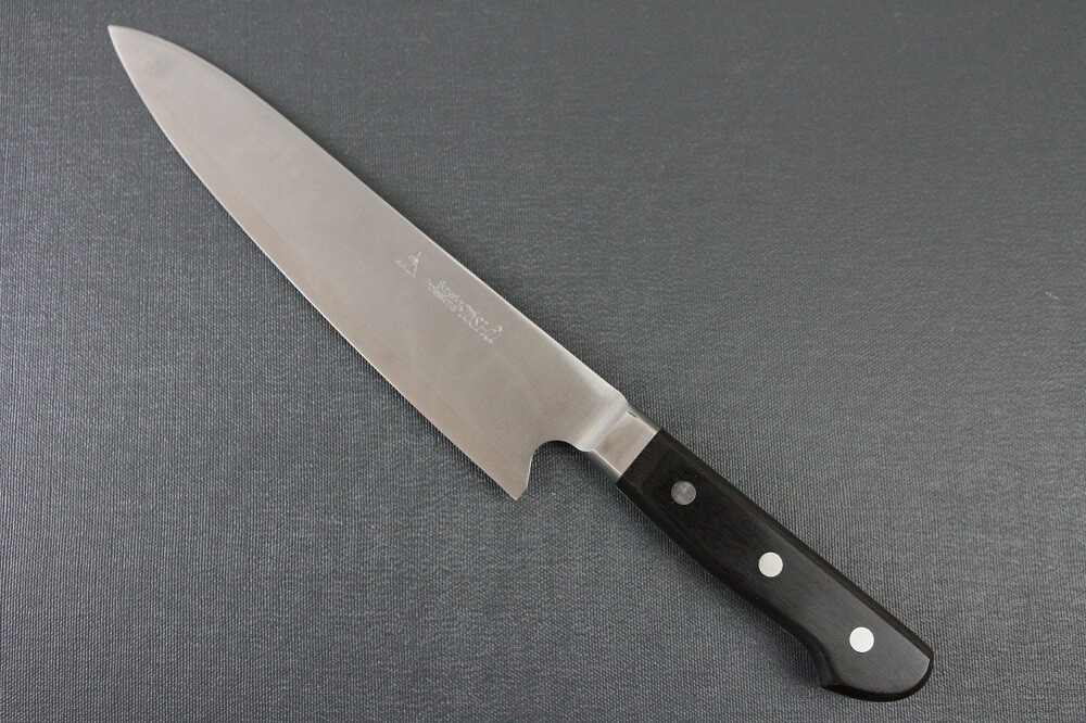 HSS_Gyuto210_03 Japanese Highest Quality Chef Knife, Tohu Powder high-speed steel Series, Gyuto chef knife 210mm, backside view