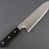 Japanese Highest Quality Chef Knife, Tohu Powder high-speed steel Series, Santoku multi-purpose knife 180mm, entire front view