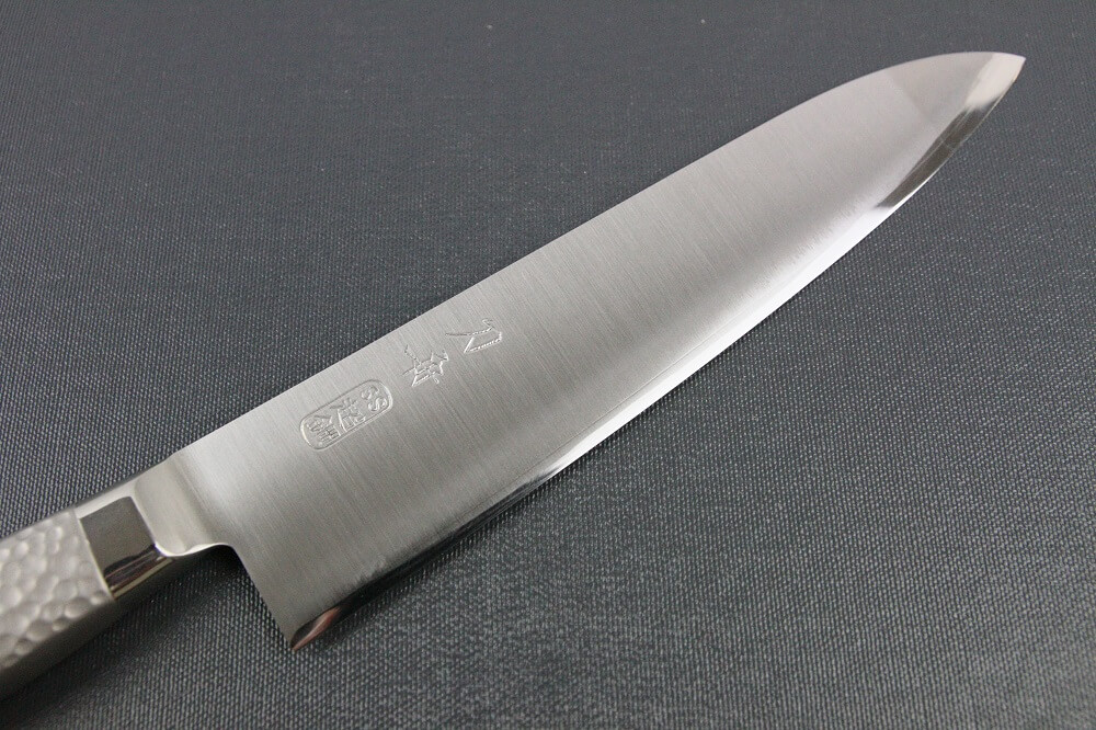 elemon_gyuto210_02 Japanese Chef Knife, Elegance Monaka Series, Gyuto chef knife 210mm, details of blade front side