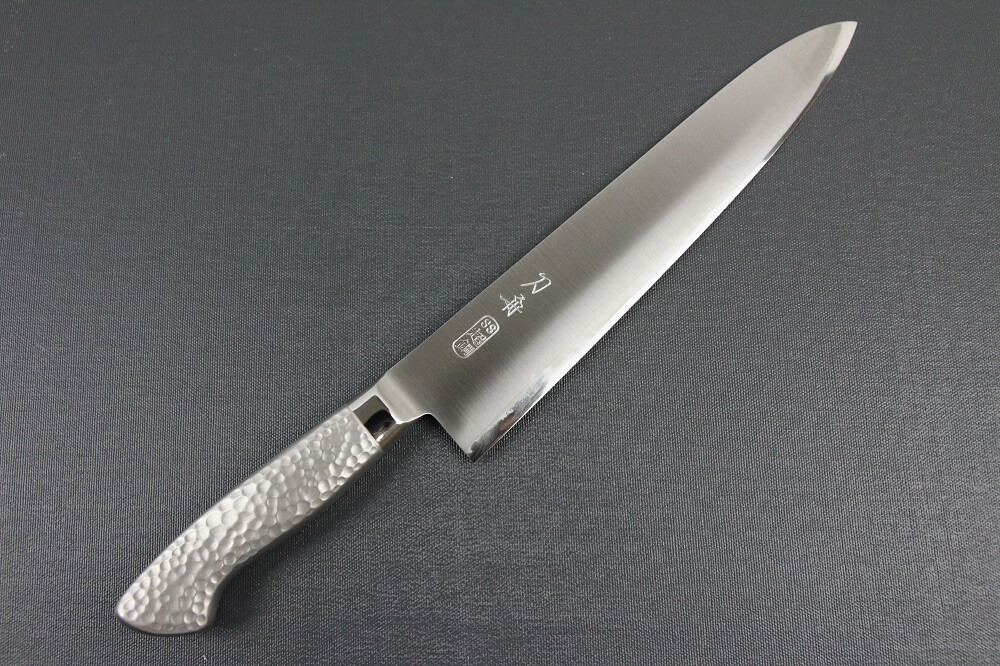 elemon_gyuto240_01 Japanese Chef Knife, Elegance Monaka Series, Gyuto chef knife 240mm, entire front view
