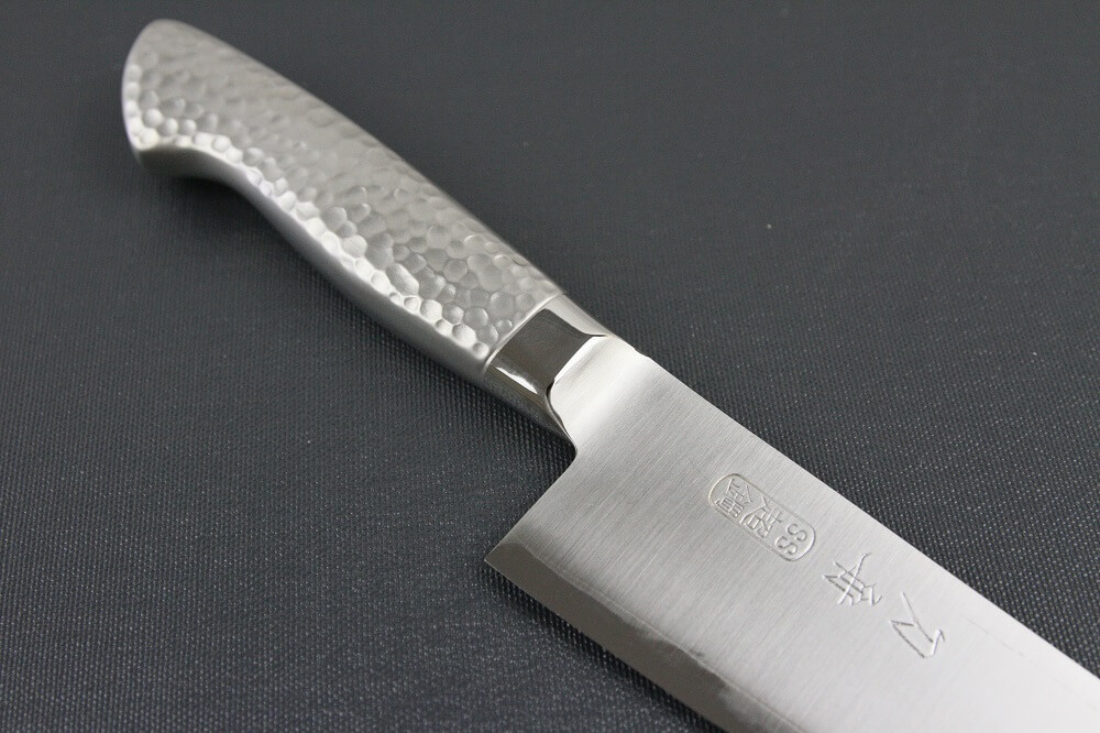 elemon_gyuto240_07 Japanese Chef Knife, Elegance Monaka Series, Gyuto chef knife 240mm, diagonal front view
