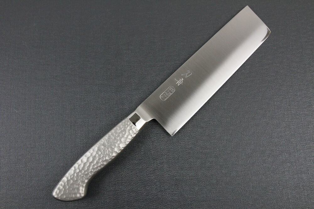 elemon_nakiri_01 Japanese Chef Knife, Elegance Monaka Series, Nakiri vegetable knife 170mm, entire front view