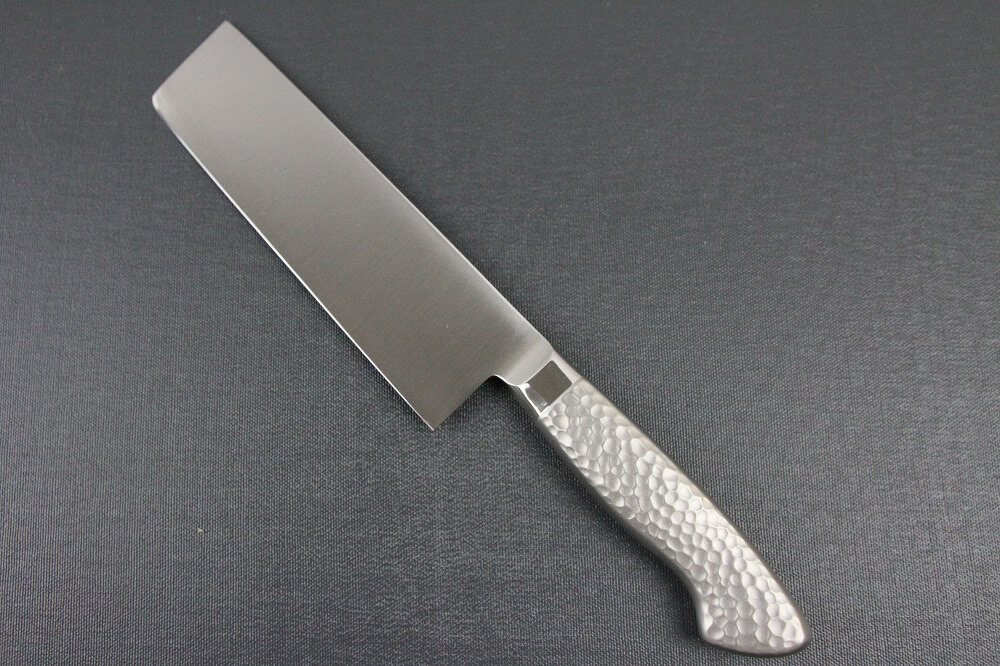 elemon_nakiri_03 Japanese Chef Knife, Elegance Monaka Series, Nakiri vegetable knife 170mm, backside view