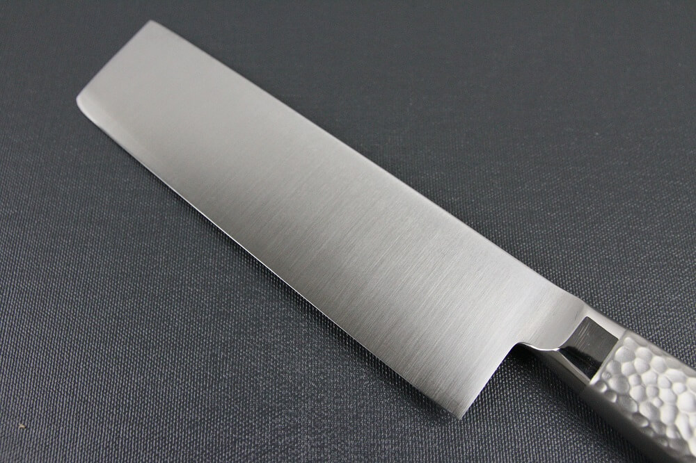 elemon_nakiri_04 Japanese Chef Knife, Elegance Monaka Series, Nakiri vegetable knife 170mm, backside blade view
