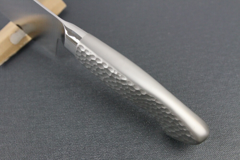 elemon_nakiri_06 Japanese Chef Knife, Elegance Monaka Series, Nakiri vegetable knife 170mm, handle top view