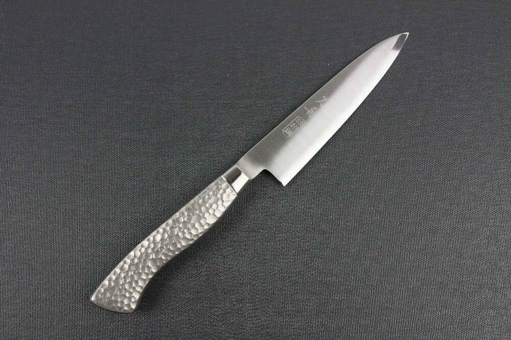 elemon_petit120_01 Japanese Chef Knife, Elegance Monaka Series, petit knife 120mm, entire front view