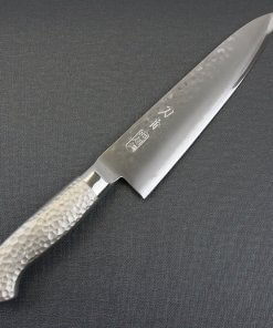 Japanese Chef Knife, Hammer Finish Series, Gyuto chef knife 180mm, front view