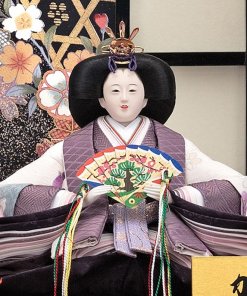 Hina dolls, a Japanese doll, gorgeous pair doll set kocho, details of empress doll