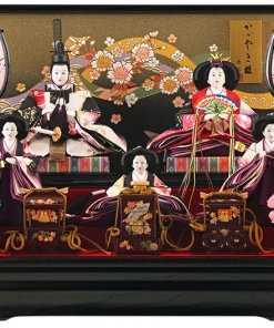 Hina dolls, a Japanese doll, gorgeous 5 dolls set Shiori, entire view