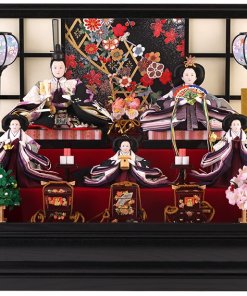 Hina dolls, a Japanese doll, gorgeous 5 dolls set kocho, entire view