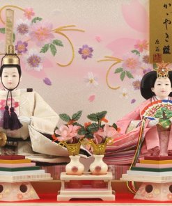 Hina dolls, a Japanese doll, gorgeous pair doll set Hagoromo white, details of the pair dolls